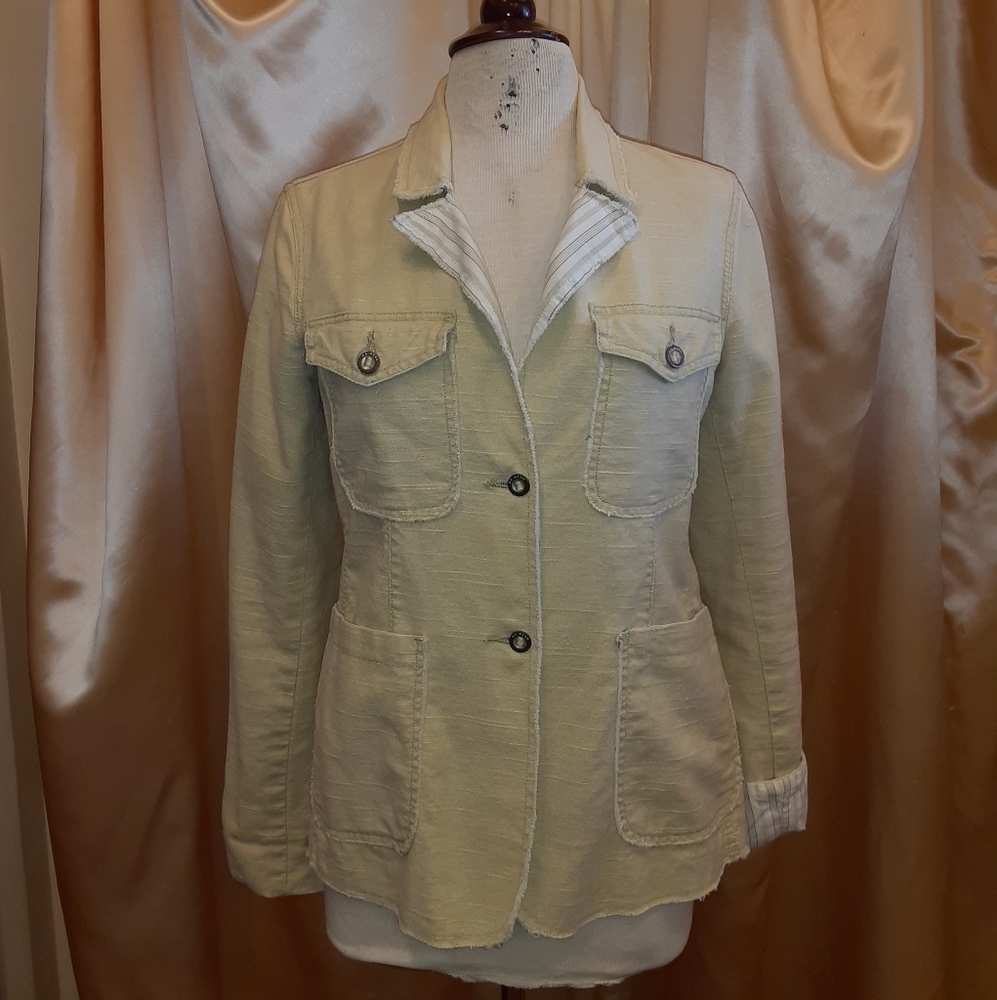 Danang Blazer Cargo Jacket in Sand